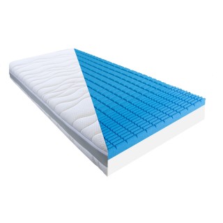 MATRACE MEDICAL-PUR 16 KUBE, paměťová + studená pěna, výška 16 cm; potah MEDILUX +3D