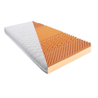 MATRACE MEDICAL-PUR 18 PADOVA, studená pěna PUR + VICSO, výška 18 cm; potah TENCEL