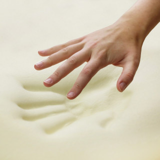 Ortopedický podsedák Memory Bamboo  10 x 45 x 45 cm, paměťová pěna, snímatelný pratelný potah se zipem