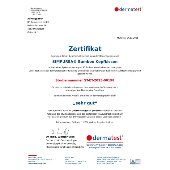 Ortopedický polštář Bamboo pro všechny typy spánků, profilovaná paměťová pěna,  proti bolesti šíje a ramen, 64 x 40 x 14/11 cm, bílá