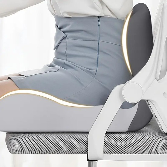 Ortopedická sedací podložka z opěrkou XL, paměťová pěna, ergonomická, proti bolesti kyčlí a kostrče, 44 x 42 x 32 cm Ortopedická sedací podložka z opěrkou XL, paměťová pěna, ergonomická, proti bolesti kyčlí a kostrče, 44 x 42 x 32 cm
